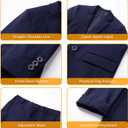 YND Boys Formal Slim Fit, 5-Piece Suits for Kids, Jacket Vest Pants Shirt and Tie for Wedding Prom Light Gray (10yrs)