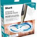 Shark Steam & Scrub Dirt Grip Soft Scrub & Dusting Washable Pads, Fully Reusable, Powerful Cleaning on All Sealed Hard Floors, Compatible with S8001, S8201, S7201 & S7001, Grey, XKITP7000D