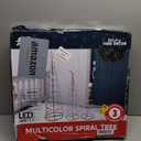 JOIEDOMI 3 Pack Spiral Christmas Tree Lights, 218 LED Outdoor Lighted Tree with Star Topper & Stakes, Christmas Decorations for Yard Porch Patio Garden Holiday Xmas Eve Night Dcor, Multicolor