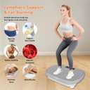 Homesy Vibration Plate Exercise Machine, Vibrating Plate for Lymphatic Drainage, Full Body Shaking Workout Fitness Platform Board, Sport Gym Equipments for Weight Loss Fat Burner