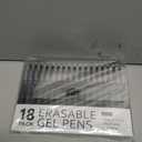 Vanstek 18 Black Retractable Erasable Gel Pens Clicker, Fine Point(0.7), Make Mistakes Disappear, Premium Comfort Grip, Black Ink for Planners, Note Taking and Crossword Puzzles