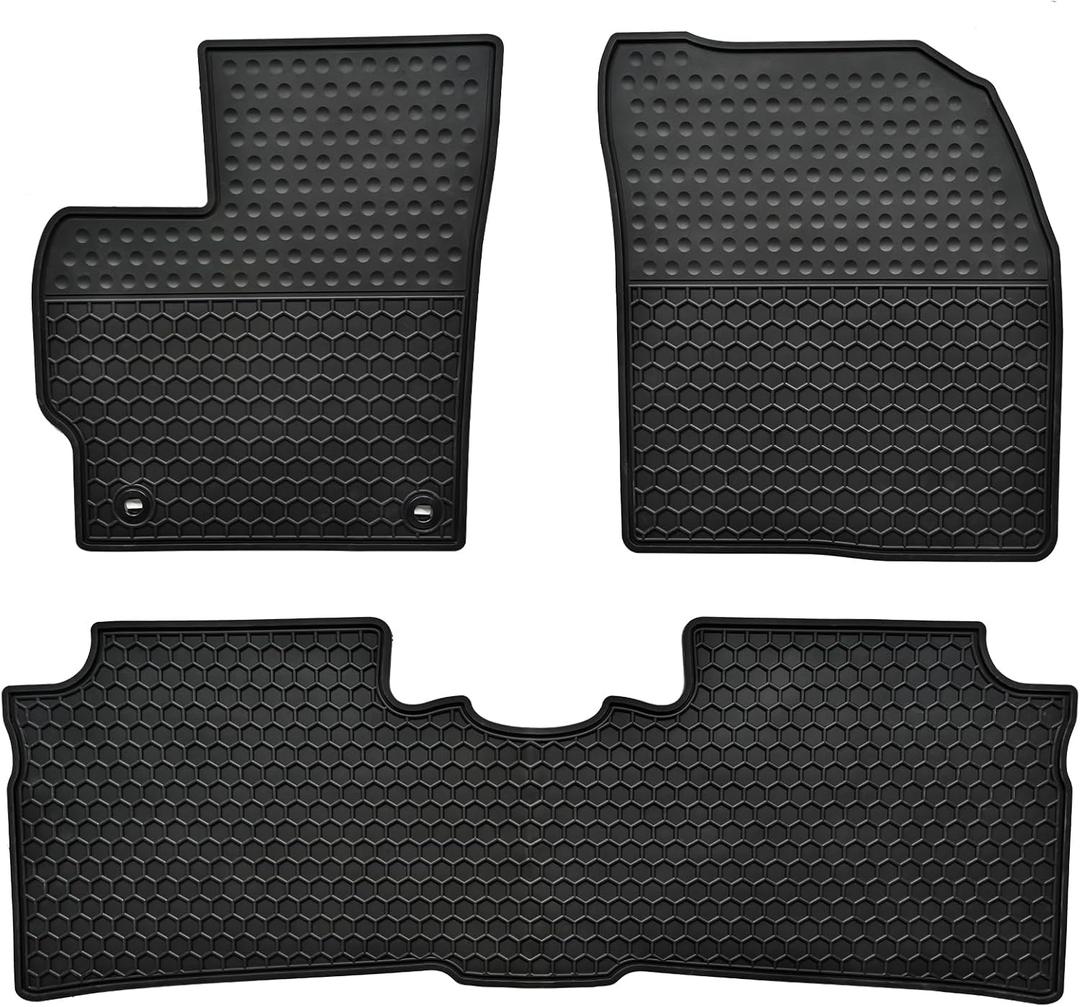 Car Floor Mats Custom Fit for Toyota Prius 2015 2014 2013 2012 2011 2010 Odorless Washable Heavy Duty Rubber (All Weather) Floor Liners Set Black