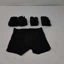 Amazon Essentials Men's Cotton Jersey Boxer Briefs, 5-Pack, Black, X-Small
