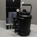 1 Gallon Insulated Water Bottle for Travel: 2-in-1 Straw Spout Lid, Dual Handle, Leakproof, Keep Cold 48H, 128oz Stainless Steel Water Jug for Gym, Biking, Road Trip, Work, Home, Picnic (Midnight)