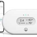 Airthings 2989 View Radon - Radon Monitor with Humidity & Temperature Detector - Battery Powered Mobile APP, WiFi, Alerts & Notifications