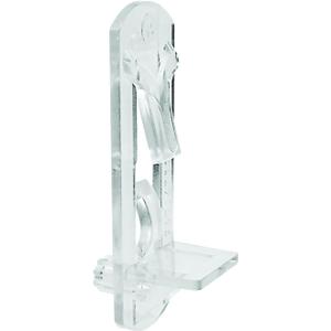 Prime-Line U 11299 Shelf Support Peg, Self-Locking 1/4 In. x 1/2 In. Clear (4 Pack)