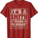 Smith Last Name Shirt It's A Smith Thing T-Shirt, S