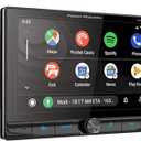 Power Acoustik CPAA-70D10F Car Stereo - Apple CarPlay & Android Auto Head Unit, 10.6" Floating Double DIN Touchscreen Car Stereo with Bluetooth, Aux Input, USB, SD, AM/FM Receiver, CD DVD Player