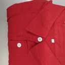 Gauze Tops for Women' Loose Fit Cotton Linen Long Sleeve Top Button Down Casual Collared Blouses with Chest Pocket (XL)