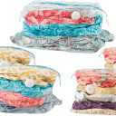 Whitmor 6115-7110-CB Clear Spacemaker Vacuum Cubes 5 Piece Set