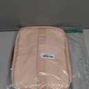 Travel Hanging Toiletry Bag for Women, Large Makeup Bag 8 Leak Proofing Silicone Bottle Covers, Waterproof Cosmetic Bag with Jewelry Organizer Compartment, Toiletries Kit Set, Pink