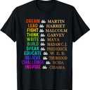 Dream Like Martin Lead Like Harriet the Juneteenth 1865 T-Shirt (Small, Black)