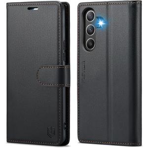 FLIPALM Wallet Case for Samsung Galaxy A15 5G, RFID Blocking Credit Card Holder, PU Leather Folio Flip Kickstand Protective Shockproof Cover for Galaxy A15 (Black)