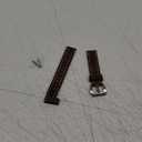 Dark Brown 20mm Genuine Leather Wristwatch Watch Band Oil Tan Vintage Strap for Men with Stainless Buckle