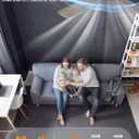 Ohniyou Ceiling Fans with Lights, 52 Inch Low Profile Ceiling Fan with Light and Remote/APP Control, Flush Mount, Dimmable, Qiuet DC Motor, Silver Ceiling Fan for Bedroom, Living Room