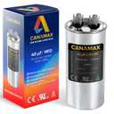 40 uF 40 MFD 40uf 40MFD 370-440V (3~80 uF Options) AC CBB65 Round Run Start Capacitor by Canamax - Compatible with AC Motor Run or Fan Start and Cool or Heat Pump Air Conditioner 10000AFC