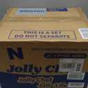 JOLLY CHEF Compostable  Compartment Paper Plates  *   [ ] Heavy Duty Natural Divided Disposable Eco-Friendly Biodegradable Food Trays for Dinner Lunch Thanksgiving Day (11*8in-500pack, Brown)