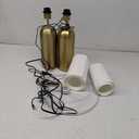 Gold Lamps Set of 2 Touch Control 3-Way Dimmable Bedside Nightstand Lamps Bedroom Lamps Modern White& Gold Table Lamp with USB Type C Ports Tall Lamps for Living Room End Table Home Office