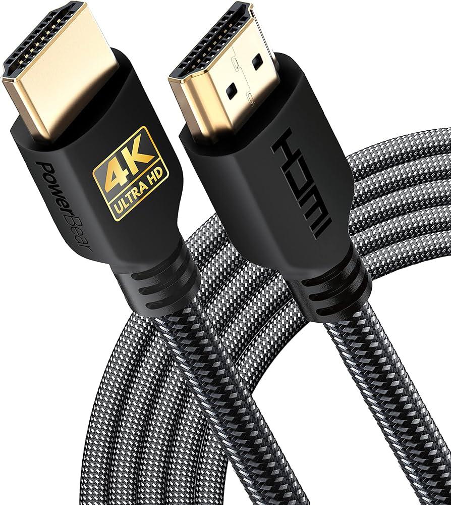HDMI Cable 4K 10ft UHD 2.0 Nylon Braid Gold Plated Tips Home Theater TV Laptop