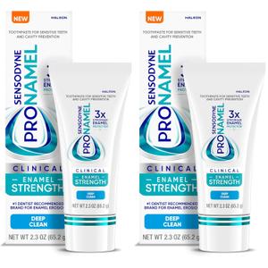 Sensodyne Pronamel Clinical Enamel Strength Toothpaste, Deep Clean, 2.3 oz (Pack of 2)