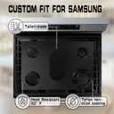 2 x Stove Top Protector for Samsung 30 5-Burner Gas Range, Compatible with Models NX60A6111, NX60A6311, NX60A6611, NX60A6751 - Reusable, Non-Stick Teflon Coating & Easy Clean Splatter Guard