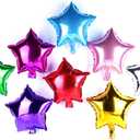 50 pcs 10 Inch Star Balloons, Foil Balloons Party Mylar Balloon Mixed Color for Wedding Birthday Decoration