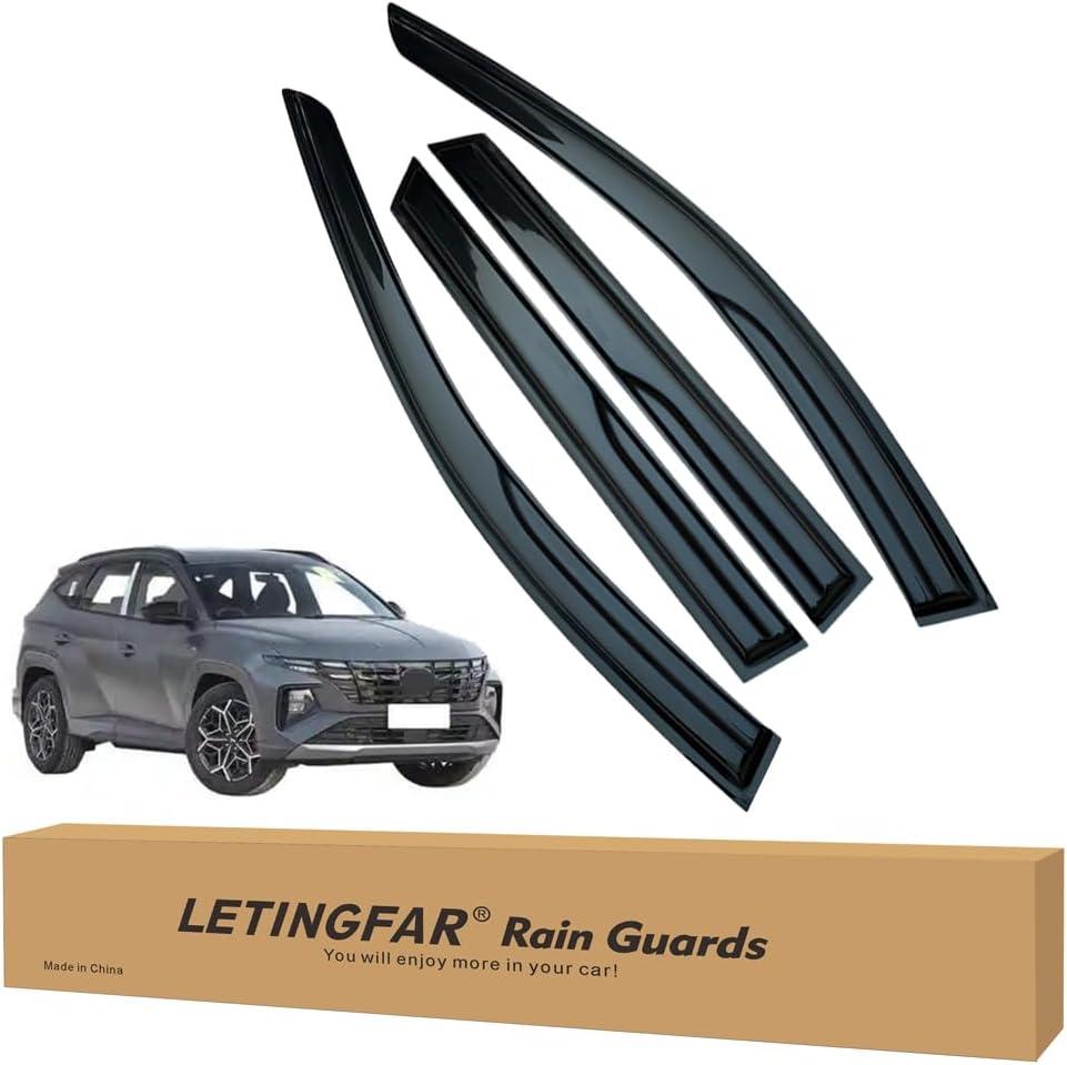 Window Visors Rain Guards for Hyundai Tucson 2022 2023 2024 Accessories, Wind Deflectors Vent Shades for Hyundai Tucson