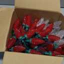 Brightown C9 Christmas Lights Outdoor, 114FT 150 LED Red and Pure White String Lights with Timer, 8 Modes, UL Listed Waterproof Connectable Christmas Tree Lights for House, Roof, Garden, Patio Decor