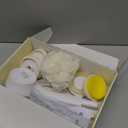 LINGSFIRE Electric Body Brush Rechargeable Back Scrubber for Shower Exfoliating Bath Brush Long Handle for Shower Lotion Applicator for Back Silicone Body Scrubber with 6 Shower Brush Heads