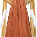 NSPSTT Regency Dresses for Women Plus Size Victorian Ball Gown 1800s Daphne Costume (XX-Large, Brown)