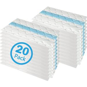 20 Pack VACMOP Disposable Hard Floor Vacuum and Mop Pad Refills for Shark Pro VM252 VM251 VM250 VM200 VC205 QM250 VM190 VM200P12 VMP30 Vacuum Cleaner Replacement Parts