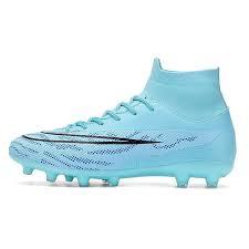 RURAN Men's Soccer Shoes High-Top Soccer

Cleats Outdoor

Breathable Athletic Professional

Spikes Youth Boys Football Shoes

Unisex 26CM, 10"