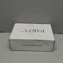 PARTY Women's Open Toe Ankle Strap Low Block Chunky Heels Sandals, White Pu B, 7.5