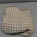 Smiry Waffle Bath Mat 24x17, Extra Soft Absorbent Bathroom Rugs, Non Slip Machine Washable Quick Dry Bath Rugs for Bathroom Floor, Tub, Shower, Home Decor Accessories, Brown & Cream