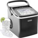 ICEMAN Dual-Size Ice Maker Countertop - Portable Ice Machine, Large and Small Ice Machine Maker with Self Cleaning, 9 Cubes in 7 Mins, 22lbs/24hrs, for Home, Kitchen, Office, Party, Ice Scoop Included