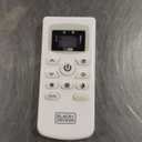 BLACK+DECKER Portable Air Conditioner, 8,000 BTU (3,950 BTU SACC) for Rooms up to 400 Sq. Ft., Portable AC with Follow Me Remote Control and Window Kit, BPACT08WT, White