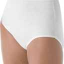 Hanes No Ride Up Cotton Brief (PP40WH) White, 6 (10)
