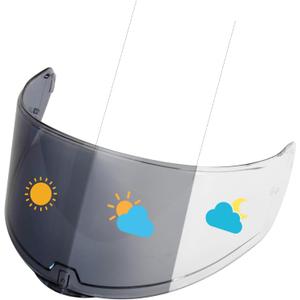 PSLER Sedici Strada 2 Visor - Sedici Strada 2 and Strada 3 Face Shield Motorcycle Helmet visor Accessories Replacement for LS2 FT2 VECTOR Sedici Strada 2 Strada 3 FF801 FF397Photochromic