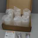 Flickering Flameless Candles with Remote Timer, 6pcs LED Battery Operated Candles with Embedded String Lights White, D3 H6