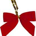 18 pcs  Christmas Red Bows,  for Christmas Tree Fireplace Decoration