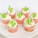 2 x Cactus Silicone Fondant Moulds 4 Pcs, Alpaca Cactus Llama Mold for Cake Decoration Chocolate Candy Sugar Cupcake Topper Cake Pop Popsicle Polymer Clay Crafts