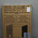 Fits 16x25 Duct Opening | Steel Return Air Filter Grille by Handua [Removable Door] for 1-inch Filters | Vent Cover Grill | White | HVAC Cold Air Intake Grille | Out Dim: 18 5/8"W X 27 5/8"H