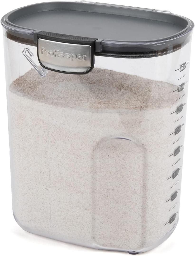 ProKeeper Flour Airtight Food Storage Container, 5.5 Quart, BPA-Free, Keeps Flour Fresh and Organized