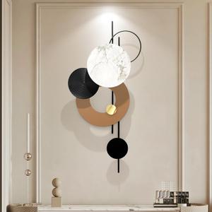 HEBOIX Large Metal Wall Decor Modern Metal Wall Art 3D Wall Sculptures Handmade Wall Hanging Decoration for Living Room Dinning Room Bedroom Entryway Kitchen Office (19''Lx39''W)