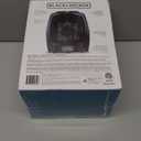 BLACK+DECKER Personal Ceramic Heater, Space Heater for Office Desk, Home Office & Personal Use Desk, 2 Heat & Fan Only Settings, Adjustable Thermostat, BHDC201, Black