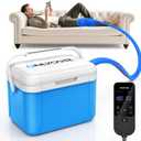 Onlycare Ice Machine for Knee After Surgery, Portable Cold Therapy Machine, Program Timer Ice Therapy Machine with Quiet Pump, Cold Compress Pad for Ankle, Arm Joints, Sports Injuries, Cryotherapy Pain Relief