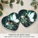 6 x Fairy Christmas Ornaments 2025 - Fairy Gifts for Women, Xmas Gifts for Friends Family as Fairy Decor, Ceramic Angel Ornaments for Christmas Tree Decorations, Gift Exchange Ideas