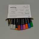 maxtek Neon Dry Erase Markers for Glass,Window Markers for Dry Erase Board,Chalkboard,LED Note Board,Acrylic Refrigerator Calendar,Bullet Tip,Low Odor,Assorted Colors,9 Count