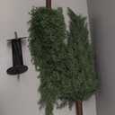 3FT Artificial Cedar Topiary Trees with Ground Spike, UV Resistant Artificial Bushes, Set of 2 Faux Cypress Plants Faux Shrubs for Outdoor Indoor Front Porch Garden (Dark Green)