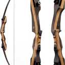 LWANO Archery Takedown Recurve Bow 62", Standard Recurve Bow for Adults & Beginners, Right Handed, 25-50 Lbs